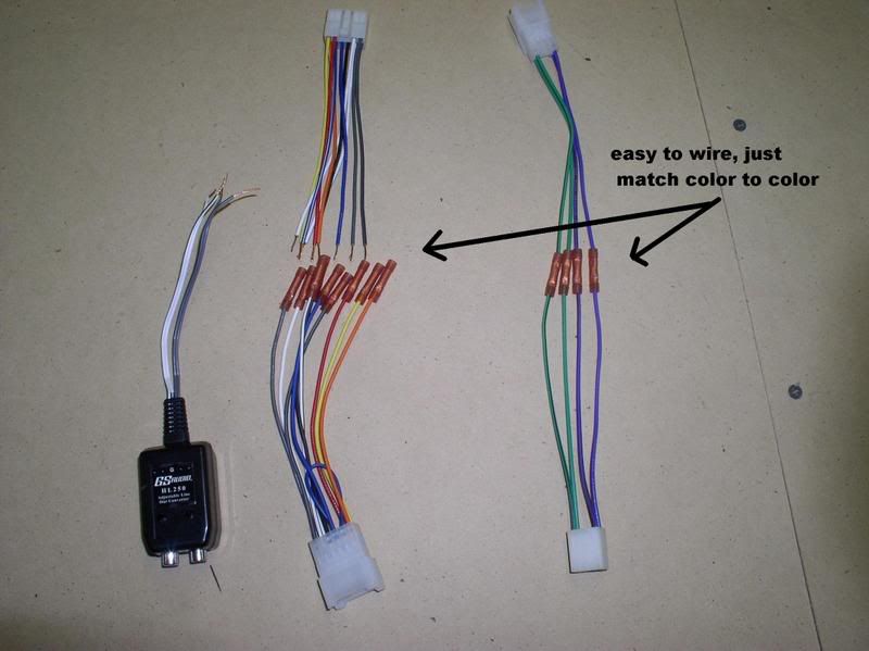 Factory Radio Amp Amplifier Interface Install Adapter Wiring Wire
